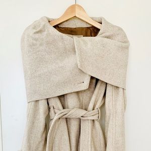 NWOT ZARA Fold-Collar Coat Size M